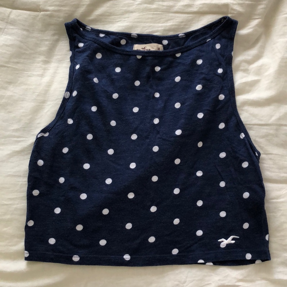 Polka dot crop top